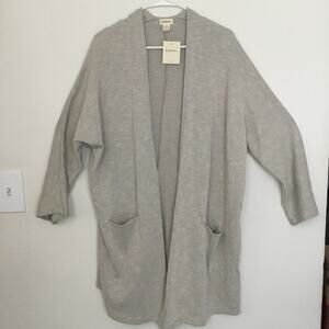 NWT DONNI. OSFA plus ribbed sweater coat cardigan One size.